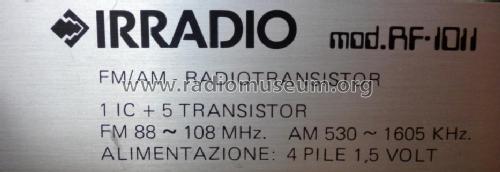 RF-1011; Irradio; Milano (ID = 1631328) Radio