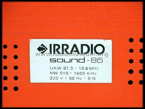 Sound 86 ; Irradio; Milano (ID = 989131) Radio