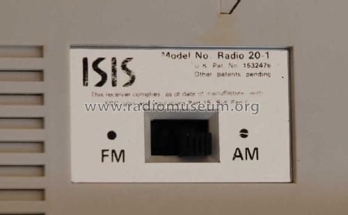 Radio Radio 20-1; Isis Electronics; (ID = 1530011) Radio