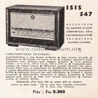 547U; Isis Radio; (ID = 2443774) Radio