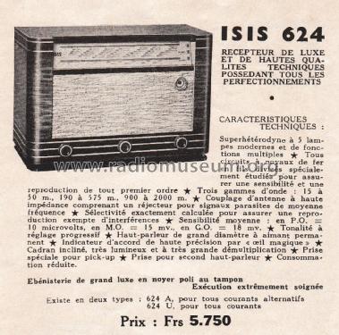 624U; Isis Radio; (ID = 2443779) Radio