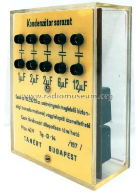 Kondenzátor Sorozat / Capacitor Box D-14; Iskolai Taneszközök (ID = 1719127) Equipment