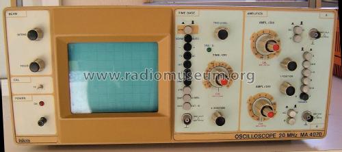 Oscilloscope 20 MHz MA 4070; Iskra; Kranj, (ID = 2779911) Equipment