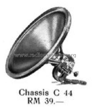 Chassis C44; Isophon, E. Fritz & (ID = 2682710) Altavoz-Au