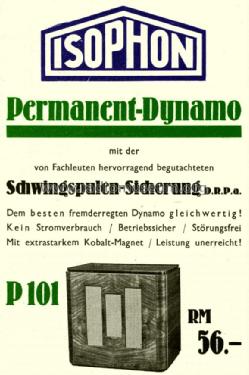 Dynamo P 101; Isophon, E. Fritz & (ID = 1627486) Speaker-P