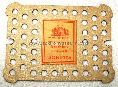 Isonetta diverse; Isophon, E. Fritz & (ID = 383556) Speaker-P