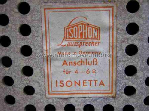 Isonetta diverse; Isophon, E. Fritz & (ID = 488961) Speaker-P