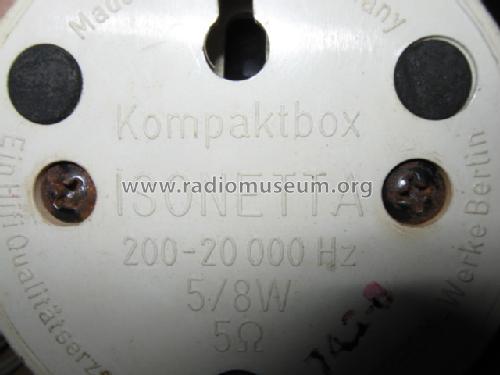 Kompaktbox 	Isonetta ; Isophon, E. Fritz & (ID = 693633) Parleur