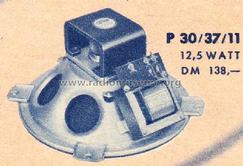 Rund-Lautsprecher P30/37A; Isophon, E. Fritz & (ID = 1501823) Lautspr.-K
