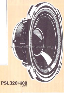 Tiefton-Lautsprecher PSL 320/400 Alu; Isophon, E. Fritz & (ID = 1481800) Speaker-P