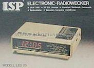 UKW/MW Electronic Radio Clock LED-20; ISP KG Dieter Lather (ID = 520180) Radio