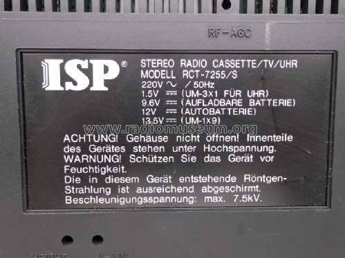 TV & Stereo-Radio-Cassette RCT-7255/S; ISP KG Dieter Lather (ID = 1503172) TV Radio