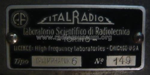 Triumphator 6; Italradio; Torino (ID = 1345724) Radio