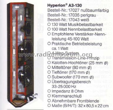 Hyperion A3-130; ITT nicht Schaub, (ID = 1933567) Parleur