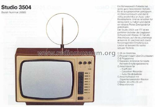 Studio 3504; ITT nicht Schaub, (ID = 1932752) Television