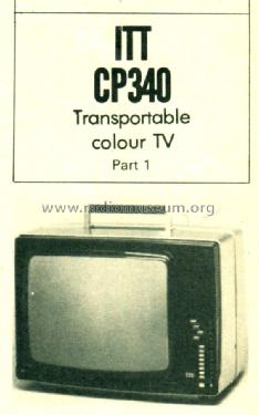 Colour Portable CP-340; ITT-KB; Foots Cray, (ID = 892268) Fernseh-E