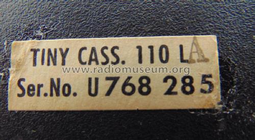 Tiny Cassette 110L ; ITT Schaub-Lorenz (ID = 2748854) Radio