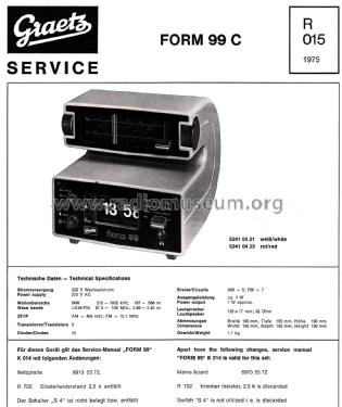 form 99C; ITT-Graetz (ID = 2680848) Radio