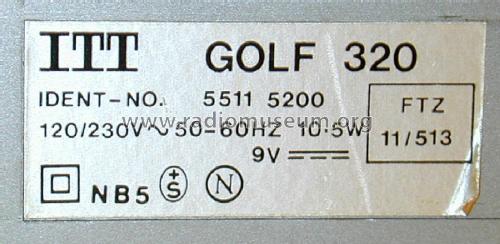 Golf 320 55115200; ITT-Graetz (ID = 2131067) Radio