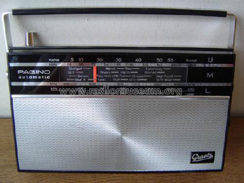 Pagino Automatic 300; ITT-Graetz (ID = 322676) Radio