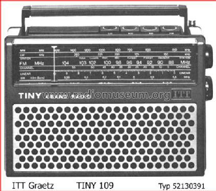 Tiny 4 Band Radio 109; ITT nicht Schaub, (ID = 104806) Radio