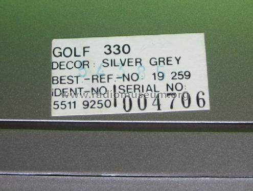 Golf 330; ITT-KB; Foots Cray, (ID = 1503670) Radio