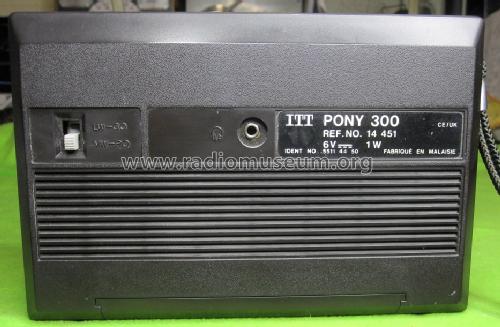 Pony 300; ITT-KB; Foots Cray, (ID = 1658705) Radio