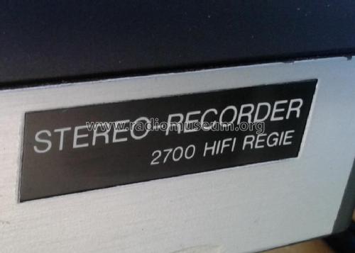 2700 HiFi Regie; ITT Schaub-Lorenz (ID = 1495110) Reg-Riprod