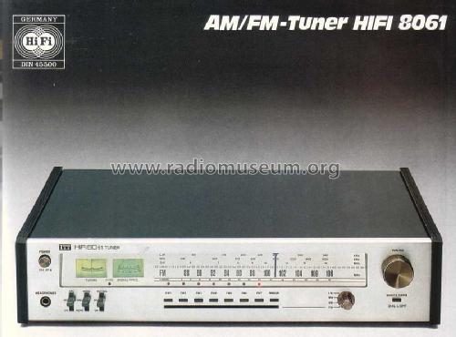 AM/FM-Tunner Hifi 8061; ITT Schaub-Lorenz (ID = 1927397) Radio