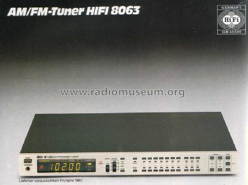 AM/FM-Tuner Hifi 8063; ITT Schaub-Lorenz (ID = 1927406) Radio