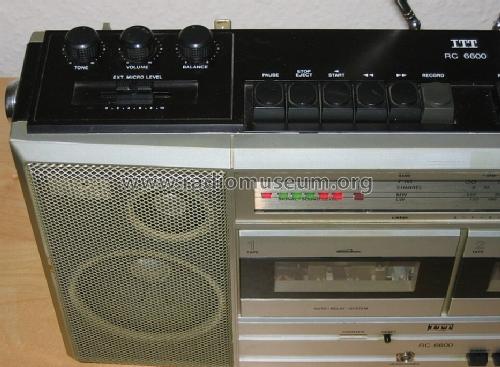 Boombox - Ghettoblaster RC 6600; ITT Schaub-Lorenz (ID = 1181553) Radio