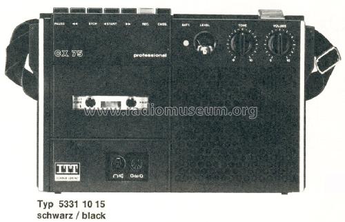 CX75 Professional; ITT Schaub-Lorenz (ID = 1277218) Reg-Riprod