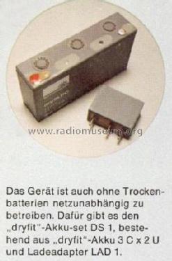 Dryfit-Akku-Set DS1 / LAD1; ITT Schaub-Lorenz (ID = 2943673) Strom-V