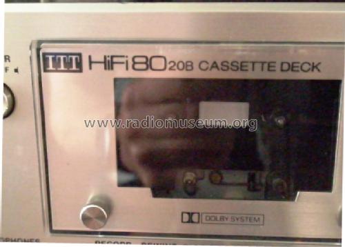 HiFi Cassette Deck 8020B; ITT-Graetz (ID = 1644506) Sonido-V