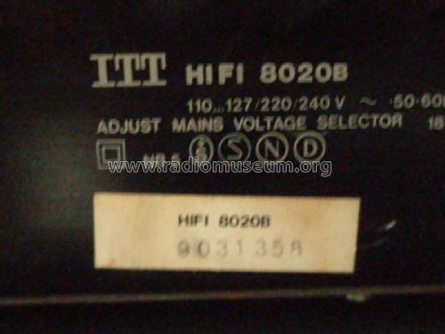 HiFi Cassette Deck 8020B; ITT-Graetz (ID = 1644508) R-Player