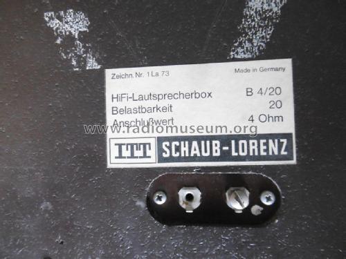 HiFi Klangstrahler B4/20; ITT Schaub-Lorenz (ID = 2246942) Lautspr.-K