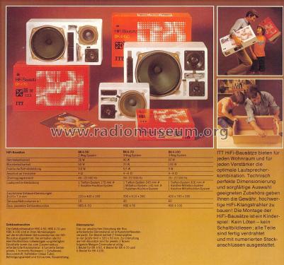 HiFi-Lautsprecher-Bausatz BK 4-100 ; ITT Schaub-Lorenz (ID = 2326813) Kit