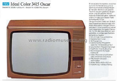 Ideal-Color 3415 Oscar; ITT Schaub-Lorenz (ID = 1931378) Television