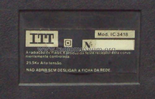 Ideal Color IC 3418; ITT nicht Schaub, (ID = 1646220) Television