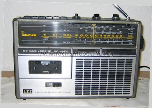 Interfunk 4 Band AM/FM Radiorecorder RC 1500; ITT Schaub-Lorenz (ID = 1051896) Radio