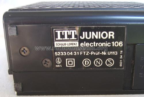 Junior electronic 106; ITT Schaub-Lorenz (ID = 1487249) Radio