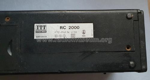 RC 2000; ITT Schaub-Lorenz (ID = 2867190) Radio