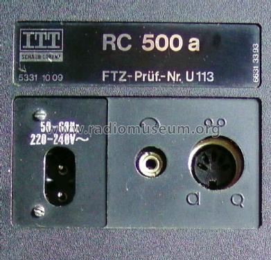 RC-500a; ITT Schaub-Lorenz (ID = 1682071) Radio