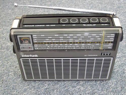 Interfunk RP-1000; ITT Schaub-Lorenz (ID = 781757) Radio