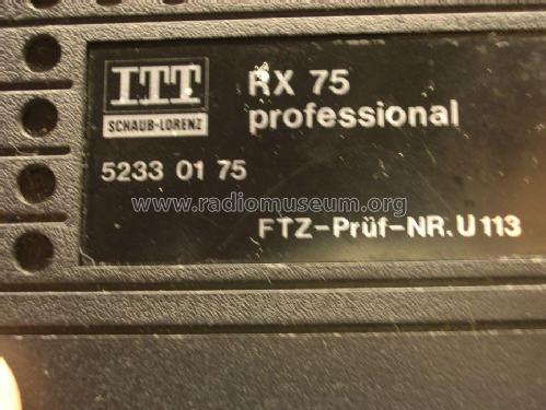 RX75 Professional 5233 01 75; ITT Schaub-Lorenz (ID = 1727640) Radio