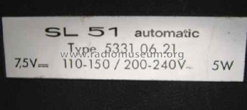 SL51 Automatic 51312621; ITT Schaub-Lorenz (ID = 1007694) R-Player