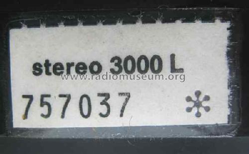 Stereo 3000L; ITT Schaub-Lorenz (ID = 1476781) Radio