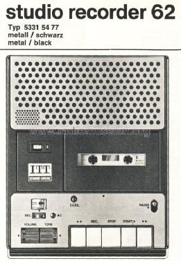Studio Recorder 62; ITT Schaub-Lorenz (ID = 1277854) Enrég.-R