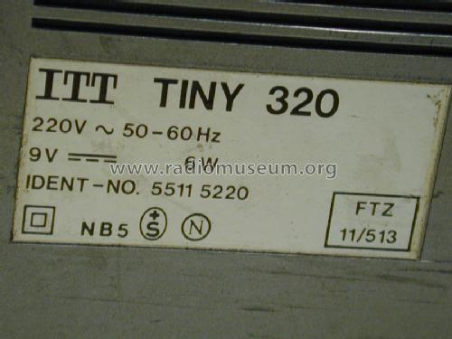 Tiny 320; ITT Schaub-Lorenz (ID = 859814) Radio