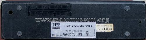 Tiny automatic 105 A; ITT Schaub-Lorenz (ID = 465995) Radio